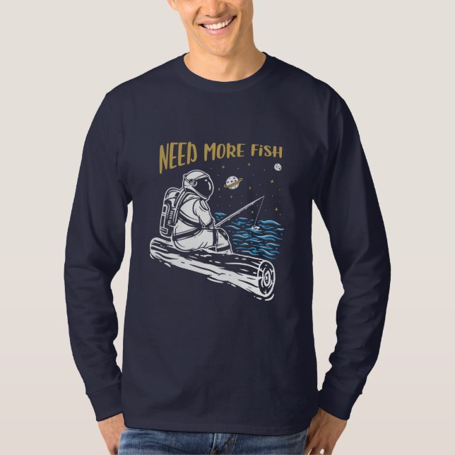 Fishing Astronaut T-Shirt (Front)