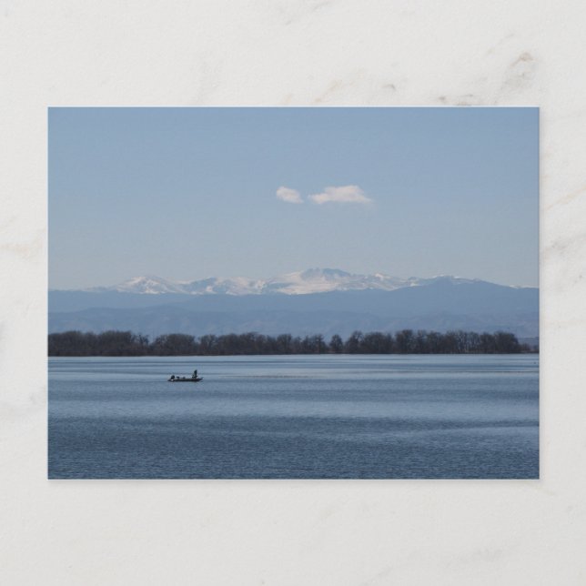 Fishing at Barr Lake State Park Colorado Postcard (Front)