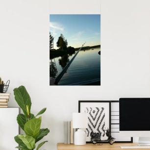 Fishing at Dusk Print