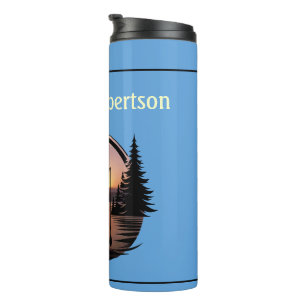 Fishing at Sunset outdoor scene Personalize Thermal Tumbler