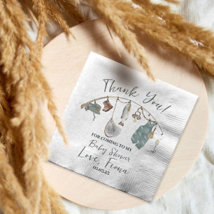 Fishing baby shower Reel excited Napkin