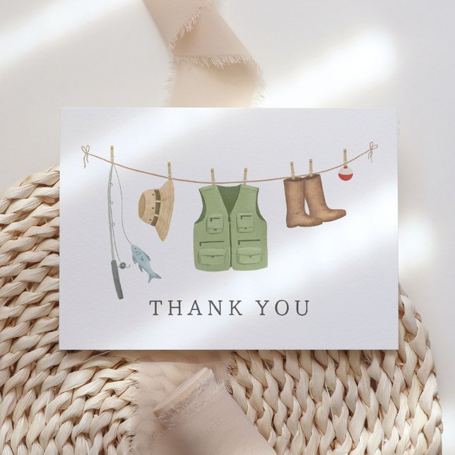 Fishing Baby Shower Thank You Card (Creator Uploaded)