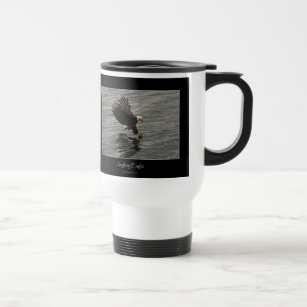 Fishing Bald Eagle Gift Set Travel Mug
