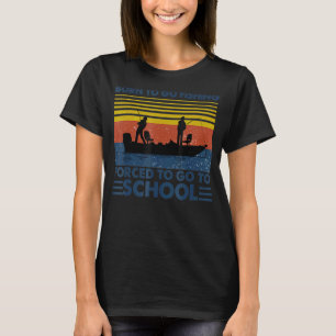 Fishing Bass Fish Fisherman Kids Born To Go Fishin T-Shirt