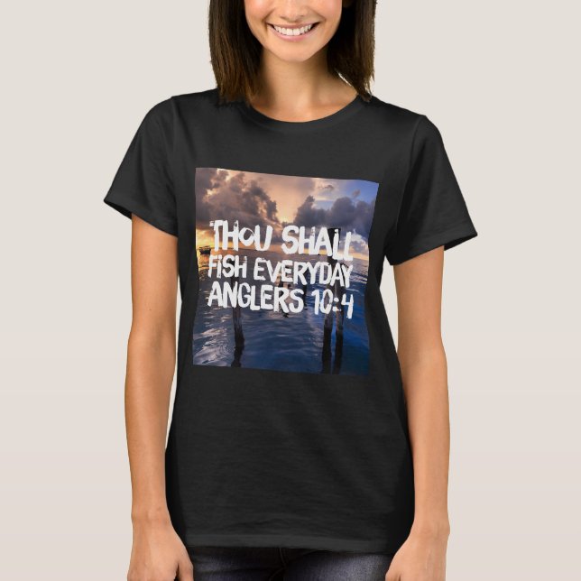 Fishing bible verse T-Shirt (Front)
