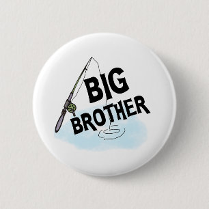 Fishing Big Brother 6 Cm Round Badge