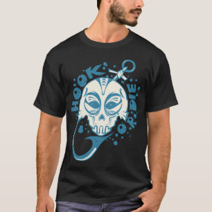 Fishing Bigfoot Fishing Funny Retro Sasquatch Fish T-Shirt