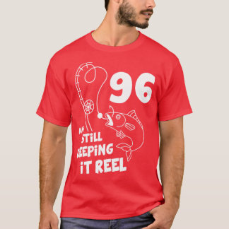 Fishing Birthday 96th Bday Fisher Birthday Gift T-Shirt