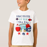 Fishing birthday brother of the Birthday Boy T-Shirt<br><div class="desc">Celebrate birthday with this special t-shirt,  personalised design</div>