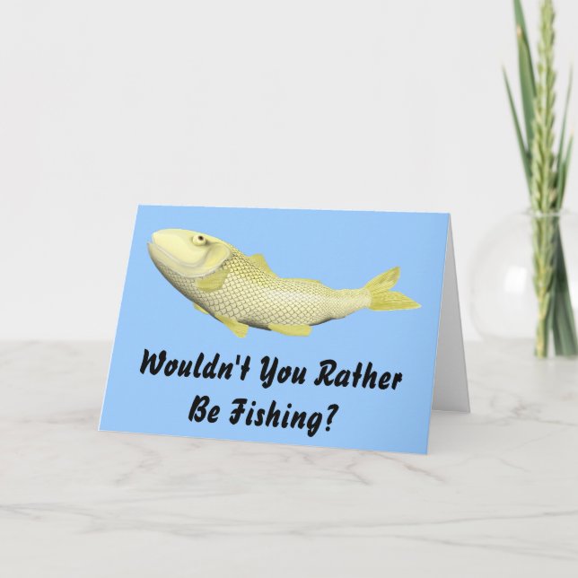 Fishing Birthday Card (Front)