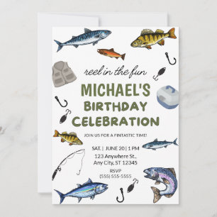 Fishing Birthday Invitation