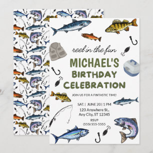 Fishing Birthday Invitation