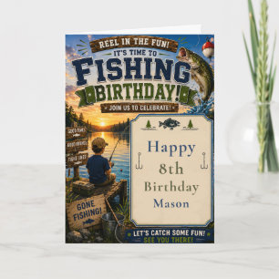 Fishing Birthday Invitation