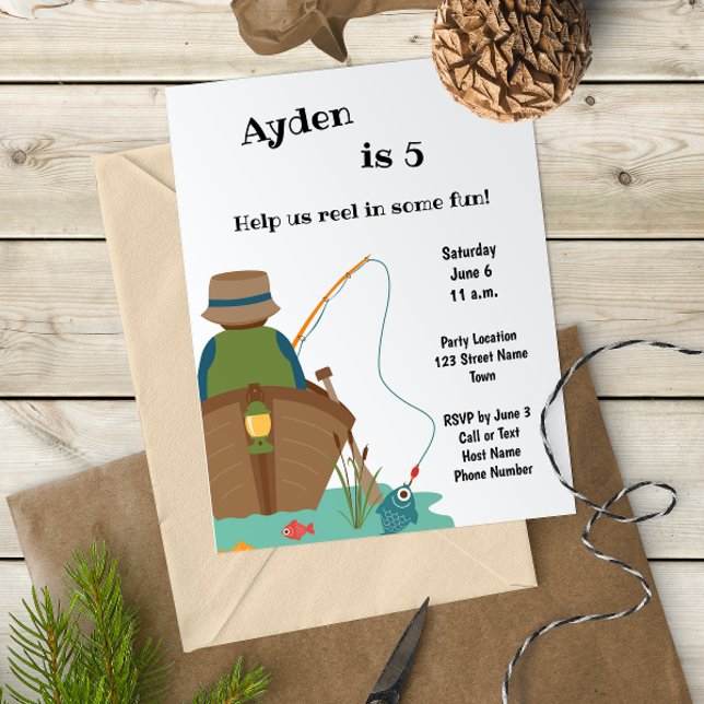 Fishing Birthday Invitation (Creator Uploaded)