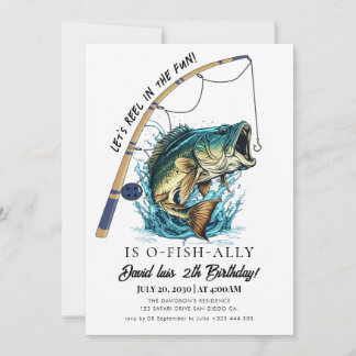 fishing  Birthday Invitation