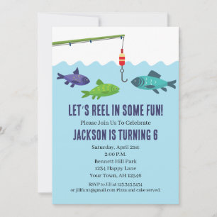 Fishing Birthday Invitation Fishing party