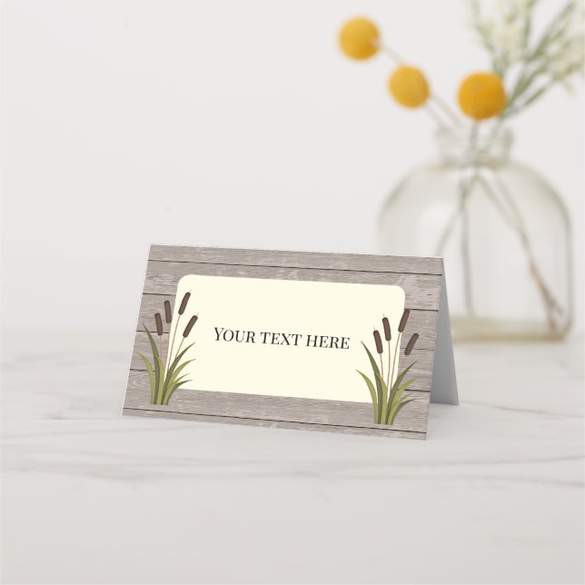 Fishing Birthday or Baby Shower Table Tent Sign Place Card (Front)