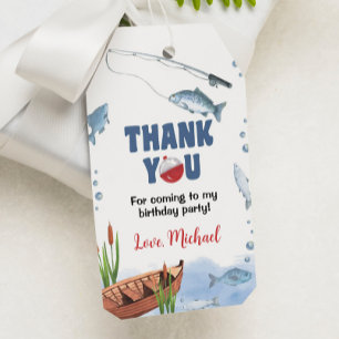 Fishing Birthday Party Thank You Tag