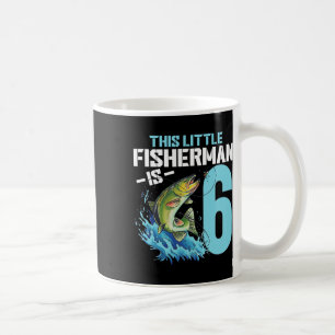 Fishing Birthday Shirt 6 Year Old Boy Fisher 6th B Coffee Mug