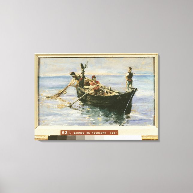 Fishing Boat, 1881 Canvas Print (Front)