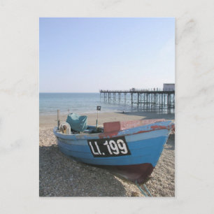 Fishing boat at Bognor Regis, Sussex, UK Postcard