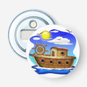 Fishing Boat Cartoon Bottle Opener