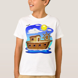 Fishing Boat Cartoon T-Shirt
