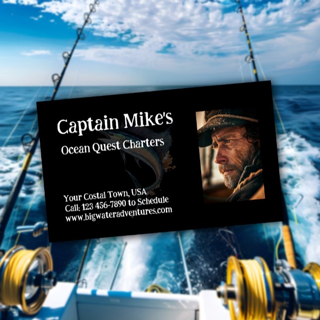 Fishing Boat Charter Business Card (Creator Uploaded)