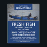 Fishing Boat, Fishmonger/Wife, Fish Market Flyer<br><div class="desc">Fishing Boat,  Fishmonger/Wife,  Fish Market Advertising Flyers By The Business Card Store.</div>