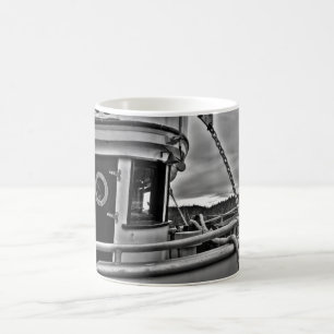 Fishing Boat Forecabin b-w Coffee Mug