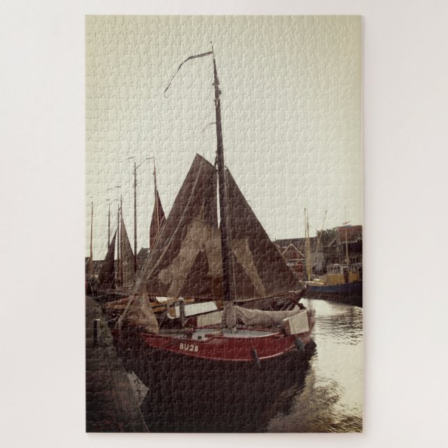 Fishing boat in Harbor  Jigsaw Puzzle (Vertical)