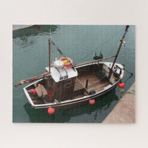 Fishing Boat in Portpatrick Harbour, Wigtownshire Jigsaw Puzzle