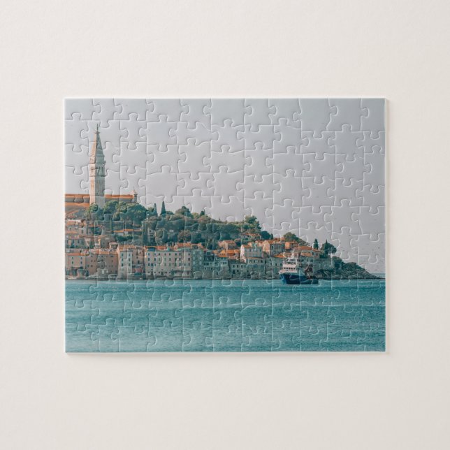 Fishing Boat Near Rovinj Croatia Jigsaw Puzzle (Horizontal)