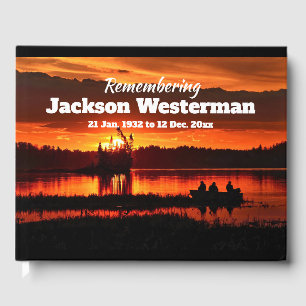 Fishing Boat on Lake Memorial  Guest Book