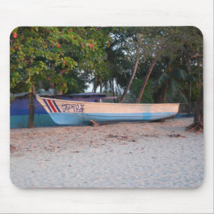 Fishing Boat on Tamarindo Beach, Costa Rica Mouse Pad