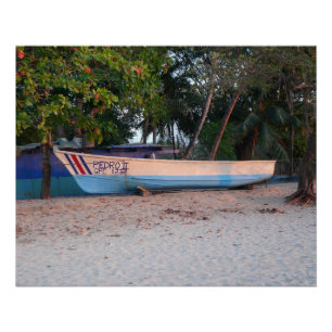 Fishing Boat on Tamarindo Beach, Costa Rica Poster