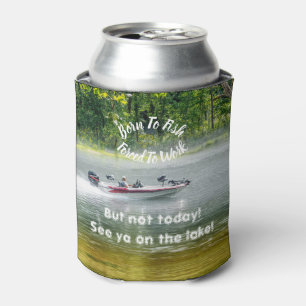 Fishing Boat On The Move Custom Can Cooler
