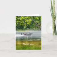 Fishing Boat On The Move Thank you Card