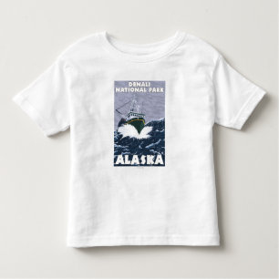 Fishing Boat Scene - Denali Nat'l Park, Alaska Toddler T-Shirt