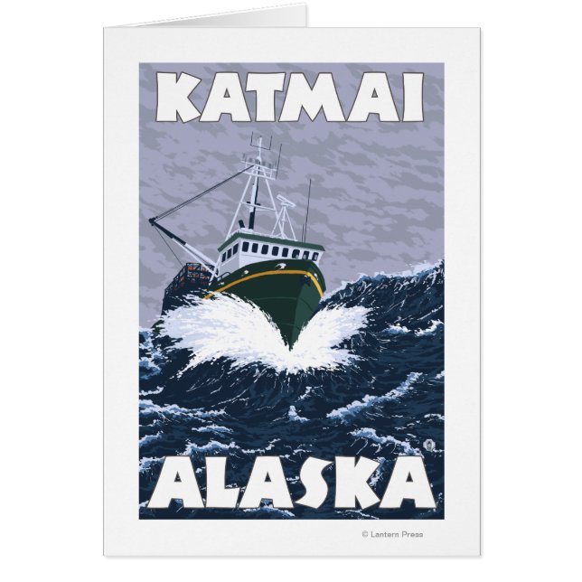 Fishing Boat Scene - Katmai, Alaska (Front)