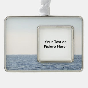 Fishing Boat Silver Plated Framed Ornament