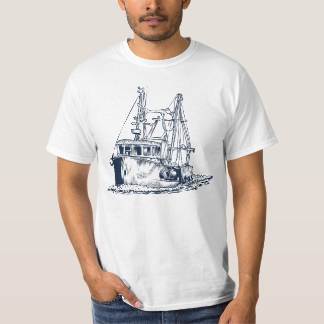Fishing Boat / Vintage Fishing Boat T-Shirt (Front)