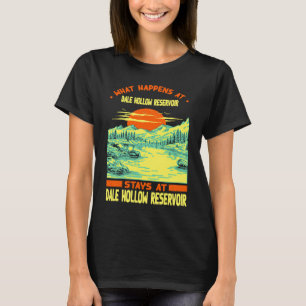 Fishing Boating Camping Lake Vacation Dale Hollow T-Shirt