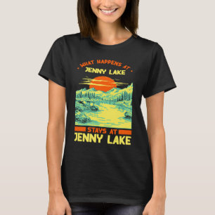 Fishing Boating Camping Lake Vacation Jenny Lake T-Shirt