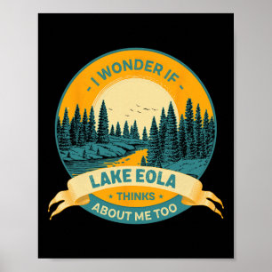 Fishing Boating Camping Lake Vacation Lake Eola Poster