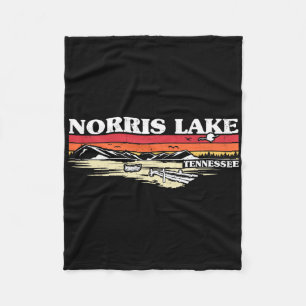 Fishing Boating Camping Lake Vacation Norris Lake  Fleece Blanket