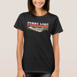 Fishing Boating Camping Lake Vacation Perry Lake T-Shirt
