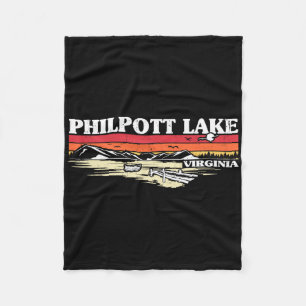 Fishing Boating Camping Lake Vacation Philpott Lak Fleece Blanket