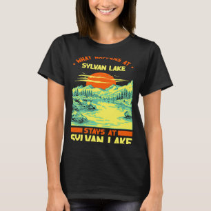 Fishing Boating Camping Lake Vacation Sylvan Lake T-Shirt