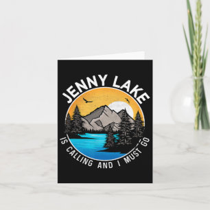 Fishing Boating Camping - Lakeview Jenny Lake Card